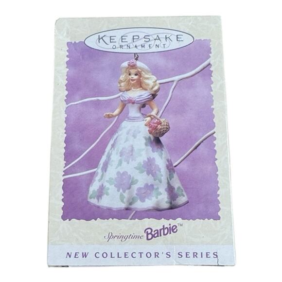 NEW IN BOX HALLMARK KEEPSAKE ORNAMENT SPRINGTIME BARBIE DATED 1995 - Picture 1 of 3